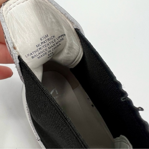 New Marc Fisher Patrick Ankle Boots Bootie Chelsea White Rubber Sole Moto 6.5 M - Picture 9 of 14
